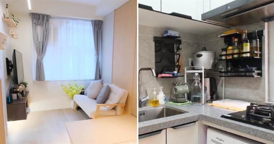 香港6坪小家，被小夫妻改造成兩室一廳，全屋完美收納，不浪費1毫米，網友：服了